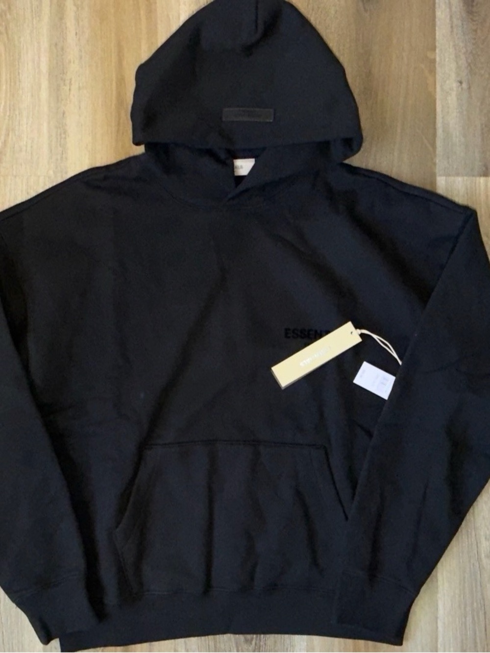 Essentials Black Pullover Hoodie